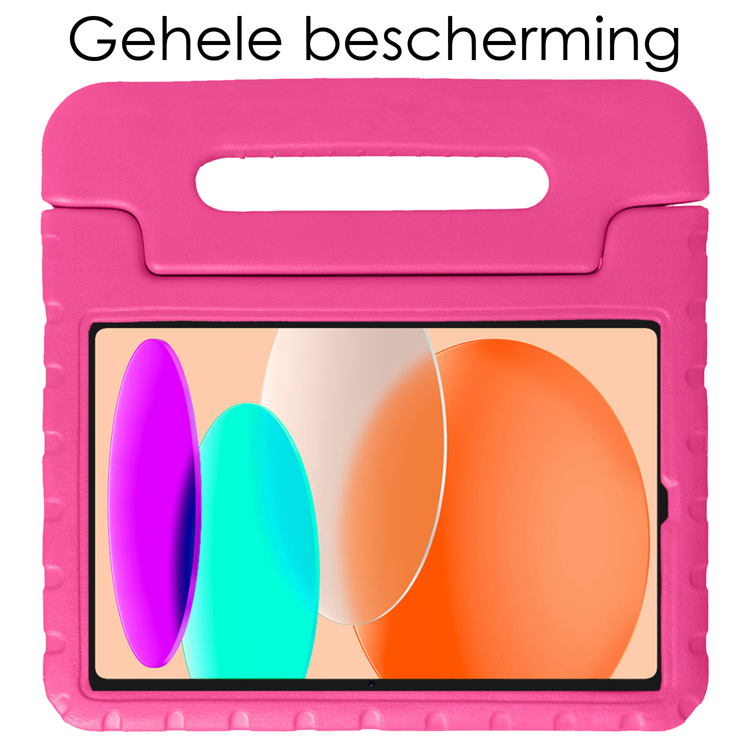NoXx Hoesje Geschikt voor iPad 2022 Hoesje Kinderhoes Shockproof Hoes Kids Case - Roze