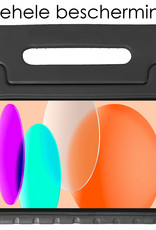 NoXx Hoesje Geschikt voor iPad 2022 Hoesje Kinderhoes Shockproof Hoes Kids Case - Zwart