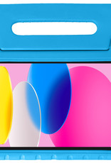 Nomfy Hoes Geschikt voor iPad 2022 Hoes Bumper Kindvriendelijk Kids Case Kinderhoes - Hoesje Geschikt voor iPad 10 Hoesje Shockproof Cover Hoes - Blauw