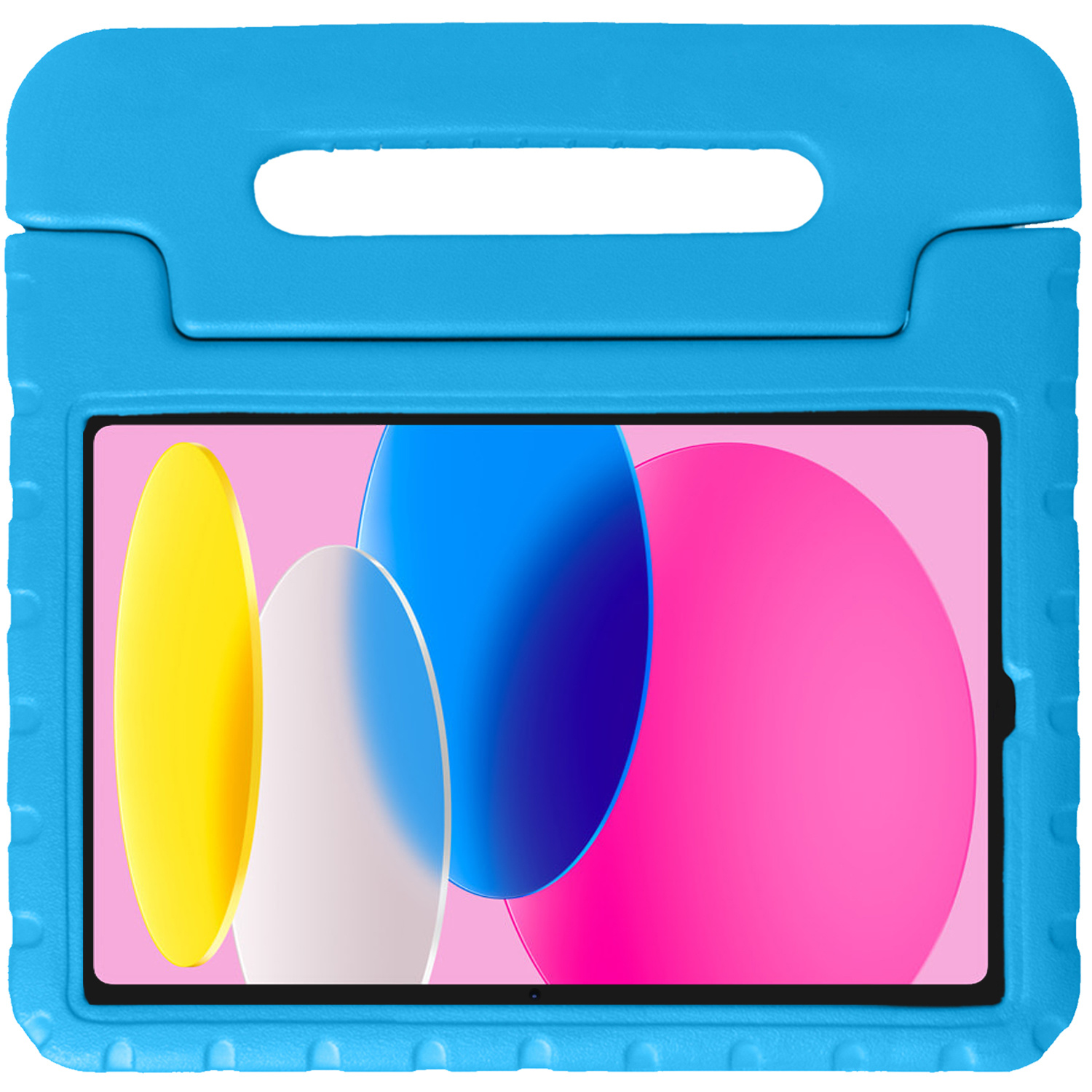 Nomfy Hoes Geschikt voor iPad 2022 Hoes Bumper Kindvriendelijk Kids Case Kinderhoes - Hoesje Geschikt voor iPad 10 Hoesje Shockproof Cover Hoes - Blauw