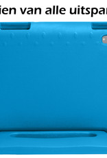 Nomfy iPad 2022 Hoes Bumper Kindvriendelijk Kids Case - iPad 10 2022 Hoesje Shockproof Cover Hoes - Blauw