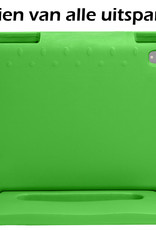 Nomfy Hoes Geschikt voor iPad 2022 Hoes Bumper Kindvriendelijk Kids Case Kinderhoes - Hoesje Geschikt voor iPad 10 Hoesje Shockproof Cover Hoes - Groen