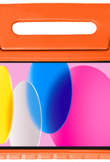 Nomfy Hoes Geschikt voor iPad 2022 Hoes Bumper Kindvriendelijk Kids Case Kinderhoes - Hoesje Geschikt voor iPad 10 Hoesje Shockproof Cover Hoes - Oranje