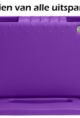 Nomfy iPad 2022 Hoes Bumper Kindvriendelijk Kids Case - iPad 10 2022 Hoesje Shockproof Cover Hoes - Paars