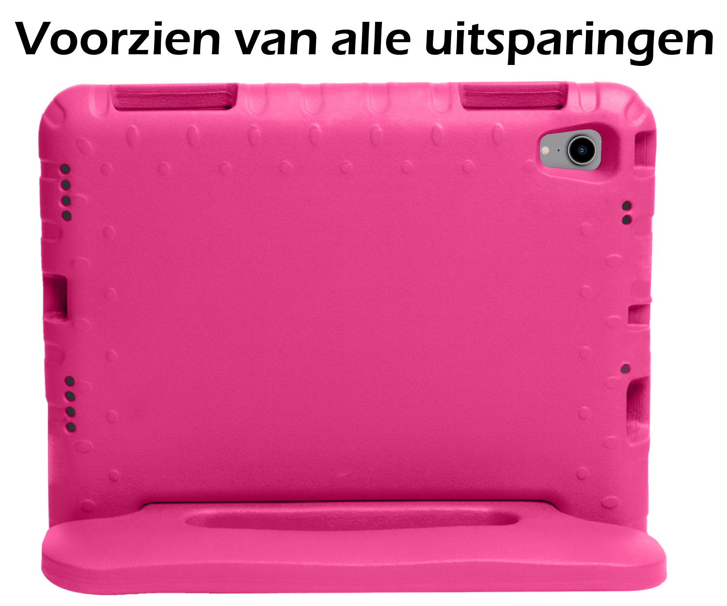 Nomfy Hoes Geschikt voor iPad 2022 Hoes Bumper Kindvriendelijk Kids Case Kinderhoes - Hoesje Geschikt voor iPad 10 Hoesje Shockproof Cover Hoes - Roze