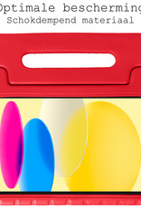 BASEY. Hoesje Geschikt voor iPad 2022 Hoesje Kinder Hoes Shockproof Kinderhoes Met Screenprotector - Kindvriendelijk Hoesje Geschikt voor iPad 10 Hoes Kids Case - Rood