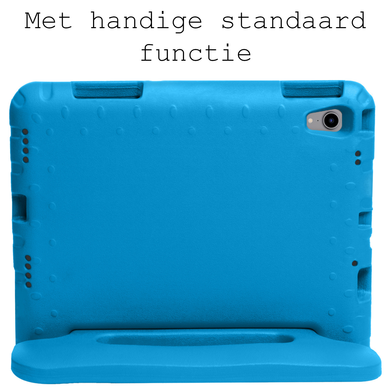 BASEY. Hoesje Geschikt voor iPad 2022 Hoesje Kinder Hoes Shockproof Kinderhoes Met 2x Screenprotector - Kindvriendelijk Hoesje Geschikt voor iPad 10 Hoes Kids Case - Blauw
