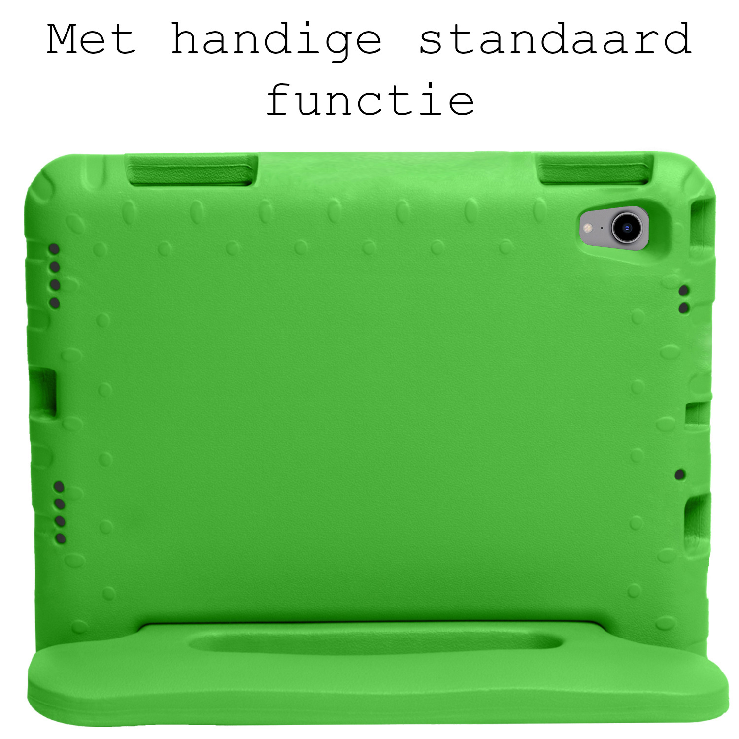 BASEY. Hoesje Geschikt voor iPad 2022 Hoesje Kinder Hoes Shockproof Kinderhoes Met 2x Screenprotector - Kindvriendelijk Hoesje Geschikt voor iPad 10 Hoes Kids Case - Groen