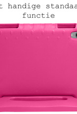 BASEY. Hoesje Geschikt voor iPad 2022 Hoesje Kinder Hoes Shockproof Kinderhoes Met 2x Screenprotector - Kindvriendelijk Hoesje Geschikt voor iPad 10 Hoes Kids Case - Roze