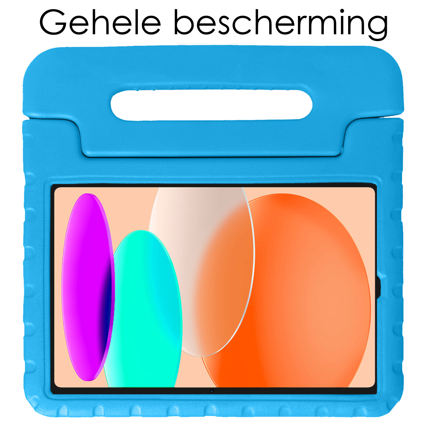 NoXx Hoesje Geschikt voor iPad 2022 Hoesje Kinderhoes Shockproof Hoes Kids Case Met Screenprotector - Blauw