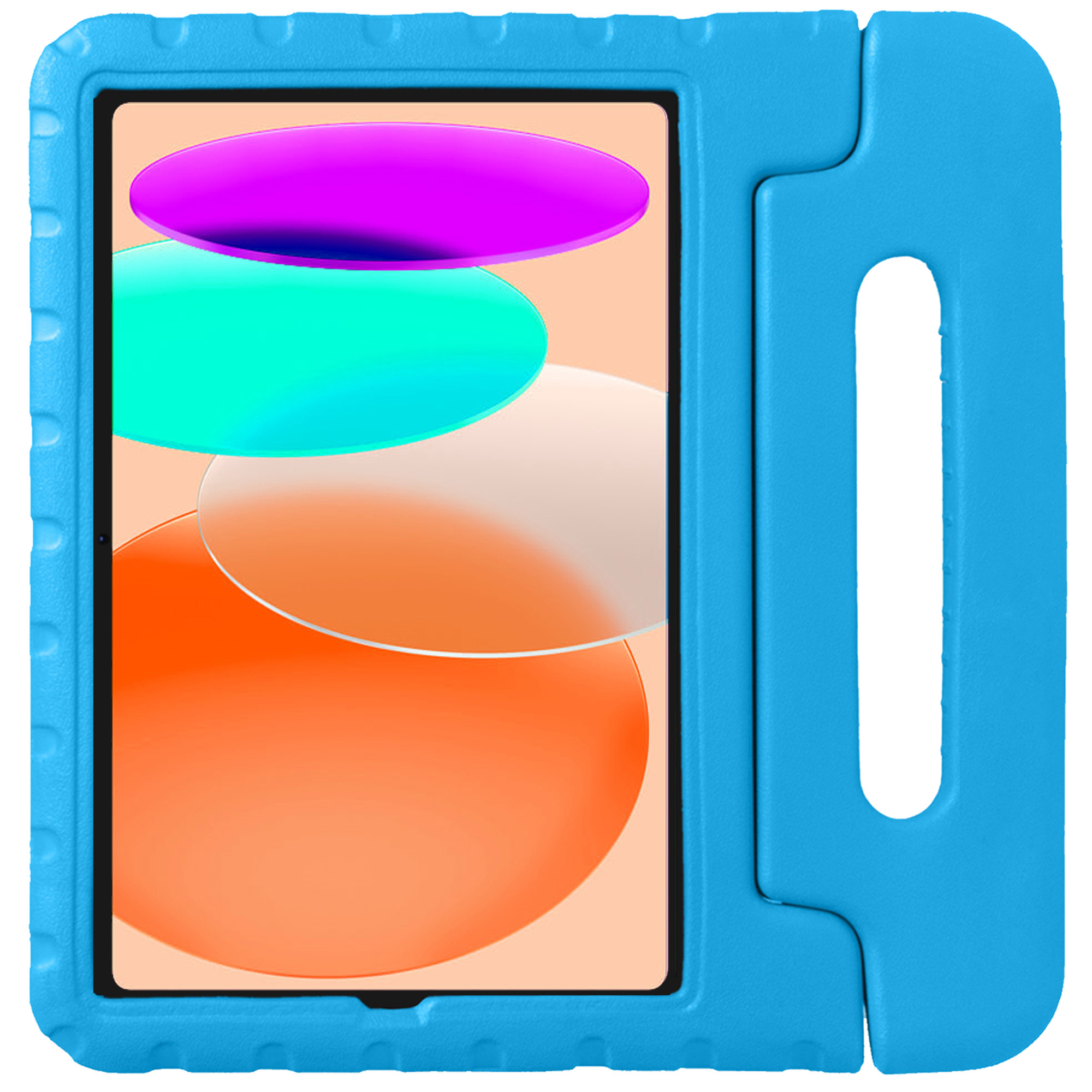 NoXx Hoesje Geschikt voor iPad 2022 Hoesje Kinderhoes Shockproof Hoes Kids Case Met Screenprotector - Blauw