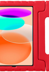 NoXx Hoesje Geschikt voor iPad 2022 Hoesje Kinderhoes Shockproof Hoes Kids Case Met Screenprotector - Rood