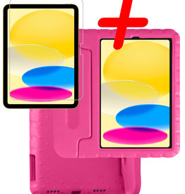 BASEY. iPad 2022 Kinderhoes Met Screenprotector - Roze
