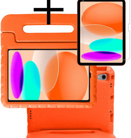 NoXx iPad 2022 Kinderhoes Met Screenprotector - Oranje