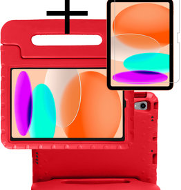 NoXx iPad 2022 Kinderhoes Met Screenprotector - Rood