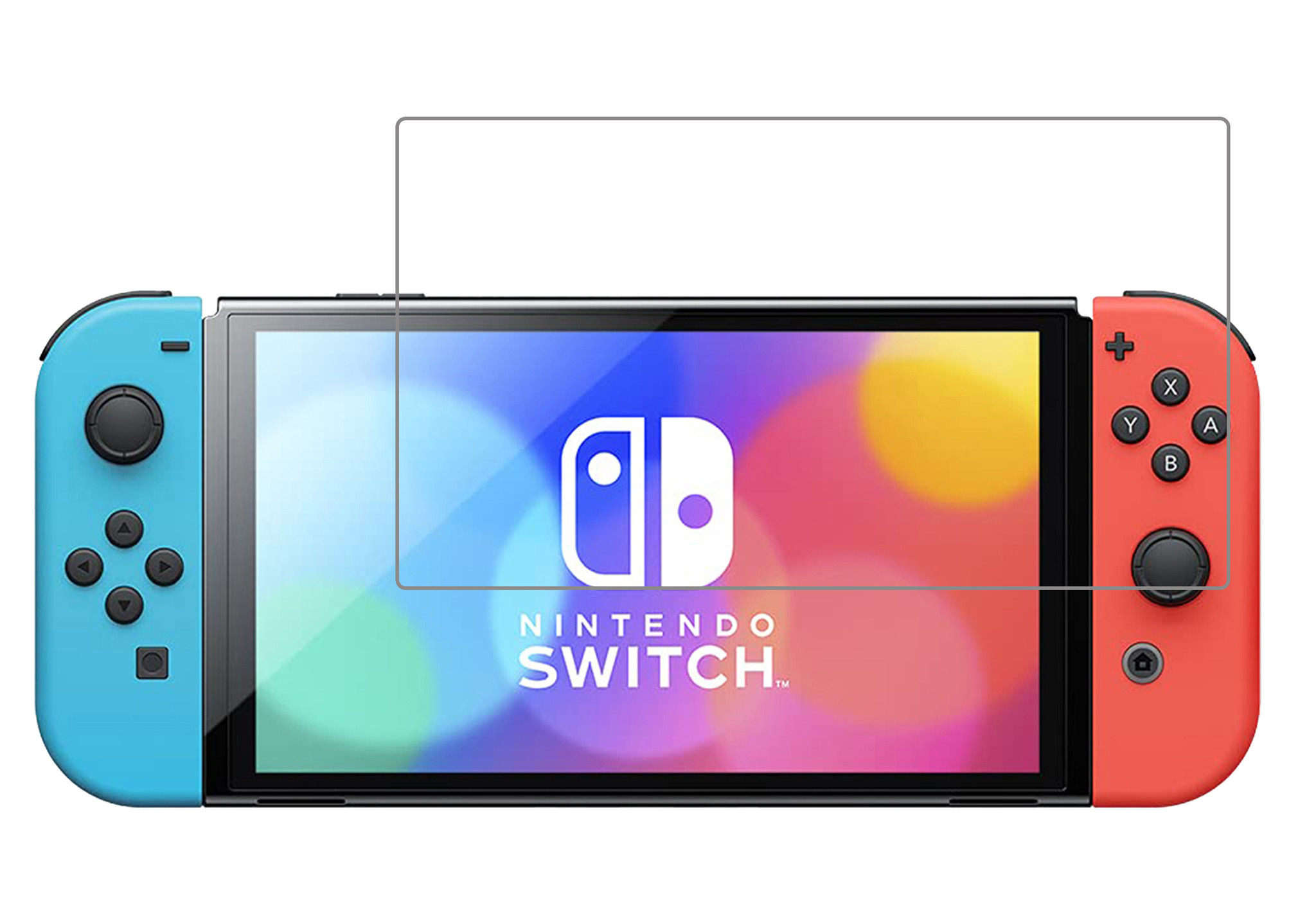 BASEY. Beschermglas Geschikt voor Nintendo Switch OLED Screenprotector Tempered Glass - Screenprotector Geschikt voor Nintendo Switch OLED Screen Protector