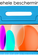 NoXx Hoesje Geschikt voor iPad 2022 Hoesje Kinderhoes Shockproof Hoes Kids Case Met 2x Screenprotector - Blauw