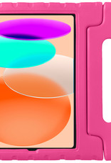 iPad 10 2022 Hoesje Kinderhoes Shockproof Cover Case Met 2x Screenprotector - Roze