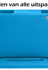 Nomfy Hoes Geschikt voor iPad 2022 Hoes Bumper Kindvriendelijk Kids Case Kinderhoes Met 2x Screenprotector - Hoesje Geschikt voor iPad 10 Hoesje Shockproof Cover Hoes - Blauw