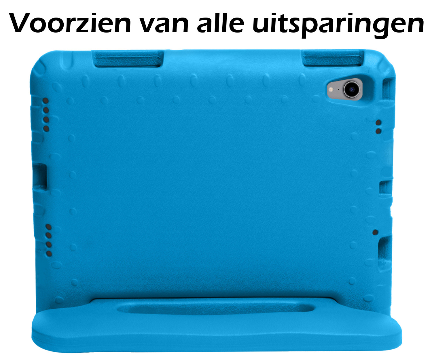Nomfy Hoes Geschikt voor iPad 2022 Hoes Bumper Kindvriendelijk Kids Case Kinderhoes Met 2x Screenprotector - Hoesje Geschikt voor iPad 10 Hoesje Shockproof Cover Hoes - Blauw