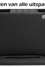 iPad 2022 Hoes Bumper Kindvriendelijk Kids Case Met 2x Screenprotector - iPad 10 2022 Hoesje Shockproof Cover Hoes - Zwart