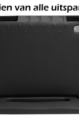 Nomfy Hoes Geschikt voor iPad 2022 Hoes Bumper Kindvriendelijk Kids Case Kinderhoes Met 2x Screenprotector - Hoesje Geschikt voor iPad 10 Hoesje Shockproof Cover Hoes - Zwart