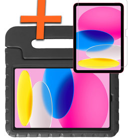 Nomfy iPad 2022 Kinderhoes Met Screenprotector - Zwart