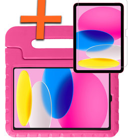 Nomfy iPad 2022 Kinderhoes Met Screenprotector - Roze