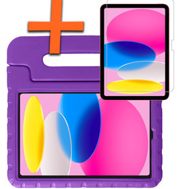 Nomfy Nomfy iPad 2022 Kinderhoes Met Screenprotector - Paars