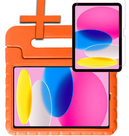 Nomfy iPad 2022 Kinderhoes Met Screenprotector - Oranje