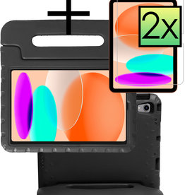 NoXx iPad 2022 Kinderhoes Met 2x Screenprotector - Zwart