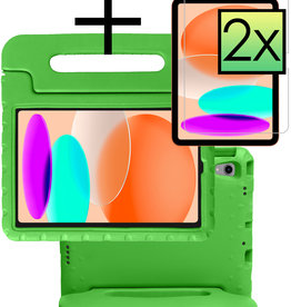 NoXx iPad 2022 Kinderhoes Met 2x Screenprotector - Groen