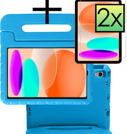 NoXx NoXx iPad 2022 Kinderhoes Met 2x Screenprotector - Blauw