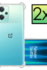 NoXx Hoes Geschikt voor OnePlus Nord CE 2 Lite Hoesje Siliconen Cover Shock Proof Back Case Shockproof Hoes - Transparant - 2x