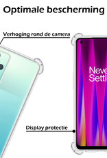 Nomfy Hoesje Geschikt voor OnePlus Nord CE 2 Lite Hoesje Shock Proof Cover Case Shockproof - Hoes Geschikt voor OnePlus Nord CE 2 Lite Hoes Siliconen Back Case - Transparant