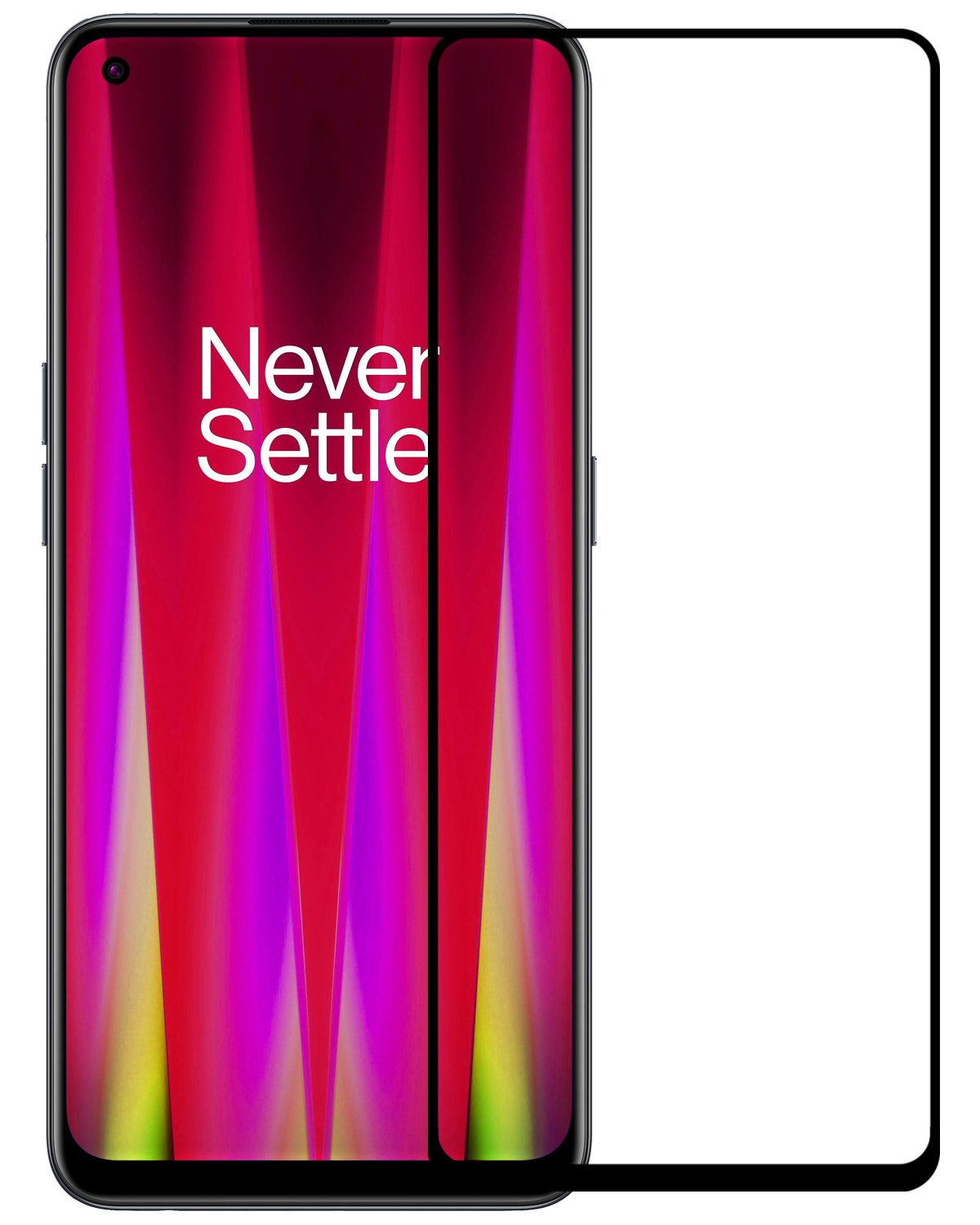 OnePlus Nord CE 2 Lite Screenprotector Tempered Glass Full Cover - OnePlus Nord CE 2 Lite Beschermglas Screen Protector Glas