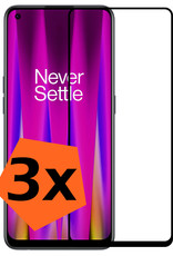 Nomfy Screenprotector Geschikt voor OnePlus Nord CE 2 Lite Screenprotector Bescherm Glas - Screenprotector Geschikt voor OnePlus Nord CE 2 Lite Screen Protector Tempered Glass Full Screen Full Cover - 3 PACK