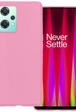 BASEY. Hoes Geschikt voor OnePlus Nord CE 2 Lite Hoesje Siliconen Back Cover Case - Hoesje Geschikt voor OnePlus Nord CE 2 Lite Hoes Cover Hoesje - Lichtroze