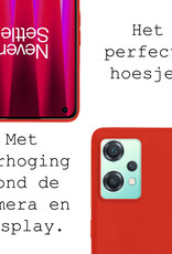 BASEY. Hoes Geschikt voor OnePlus Nord CE 2 Lite Hoesje Siliconen Back Cover Case - Hoesje Geschikt voor OnePlus Nord CE 2 Lite Hoes Cover Hoesje - Rood