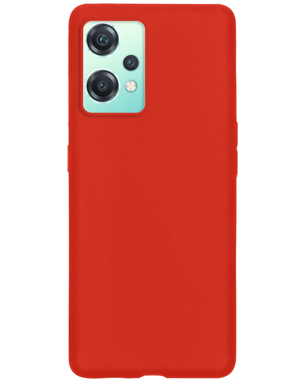 BASEY. Hoes Geschikt voor OnePlus Nord CE 2 Lite Hoesje Siliconen Back Cover Case - Hoesje Geschikt voor OnePlus Nord CE 2 Lite Hoes Cover Hoesje - Rood