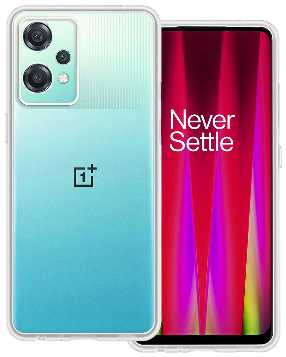 BASEY. Hoes Geschikt voor OnePlus Nord CE 2 Lite Hoesje Siliconen Back Cover Case - Hoesje Geschikt voor OnePlus Nord CE 2 Lite Hoes Cover Hoesje - Transparant