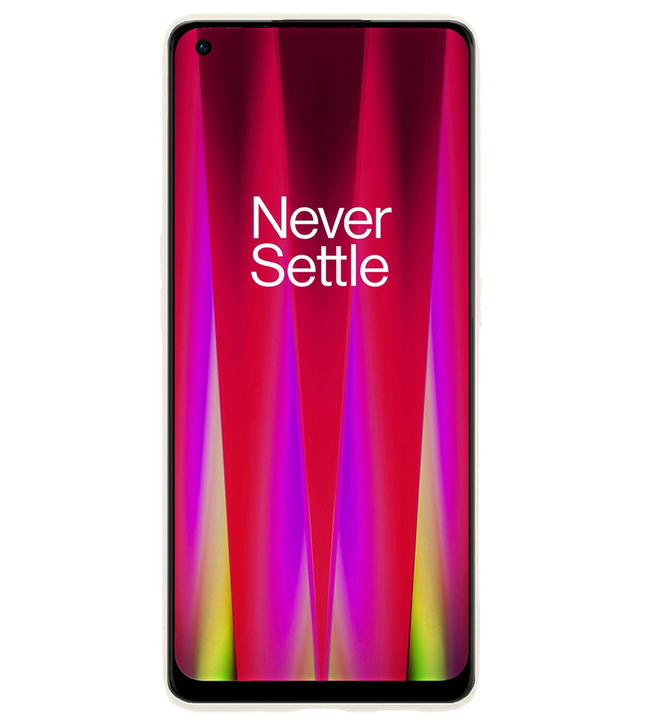 BASEY. Hoes Geschikt voor OnePlus Nord CE 2 Lite Hoesje Siliconen Back Cover Case - Hoesje Geschikt voor OnePlus Nord CE 2 Lite Hoes Cover Hoesje - Wit