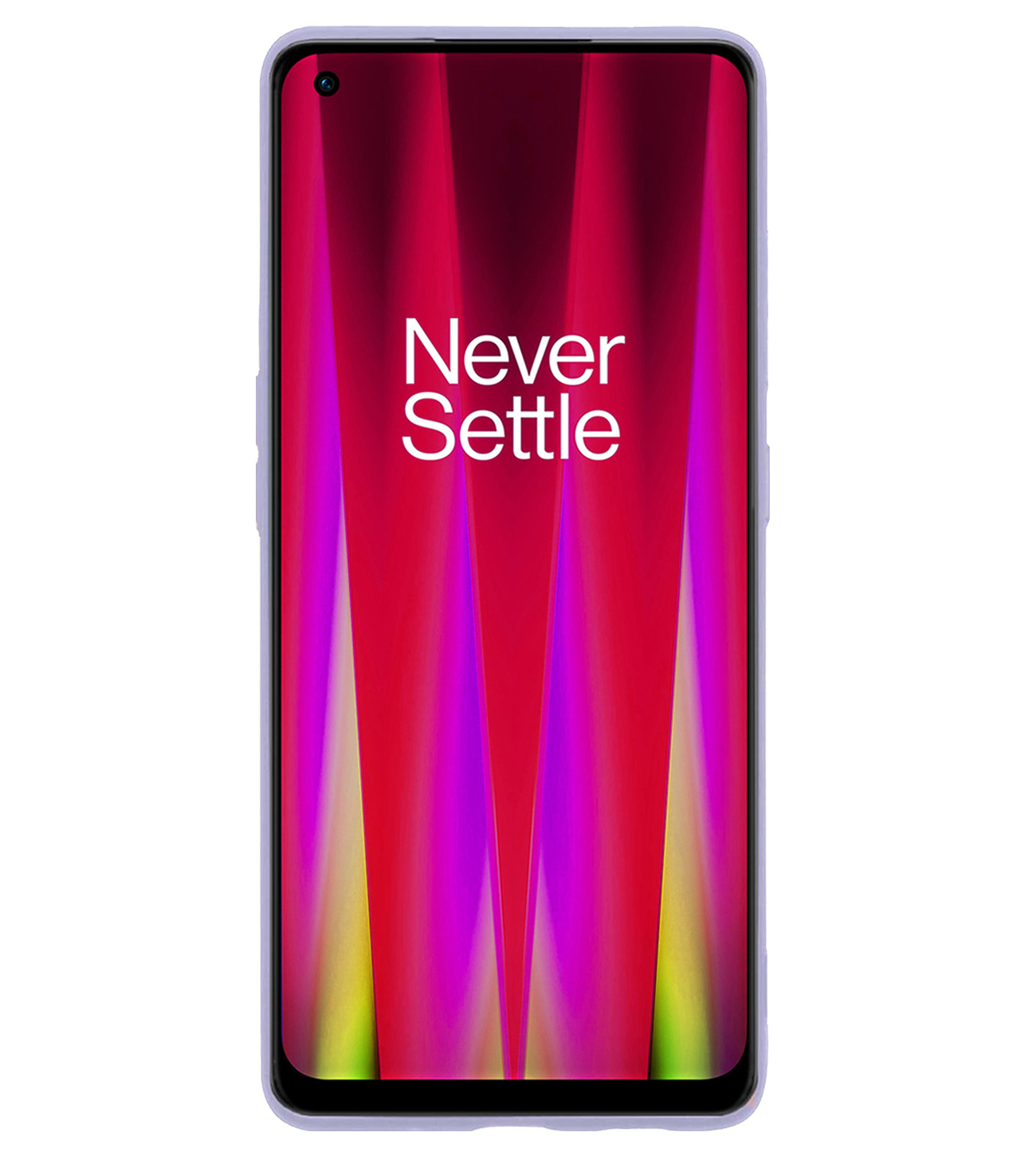 BASEY. Hoes Geschikt voor OnePlus Nord CE 2 Lite Hoesje Siliconen Back Cover Case - Hoesje Geschikt voor OnePlus Nord CE 2 Lite Hoes Cover Hoesje - Lila - 2 Stuks
