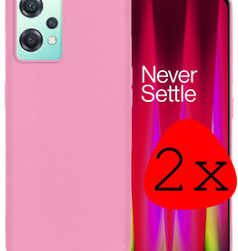 BASEY. BASEY. OnePlus Nord CE 2 Lite Hoesje Siliconen - Lichtroze - 2 PACK