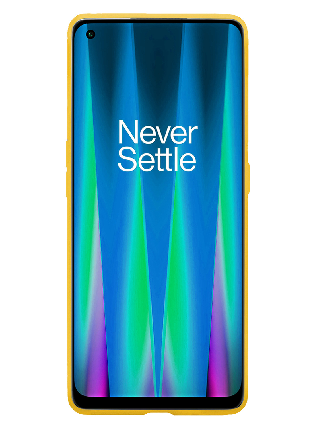 NoXx OnePlus Nord CE 2 Lite Hoesje Back Cover Siliconen Case Hoes - Geel