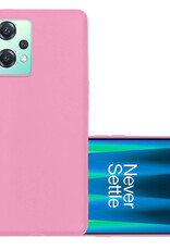 NoXx Hoes Geschikt voor OnePlus Nord CE 2 Lite Hoesje Cover Siliconen Back Case Hoes - Lichtroze