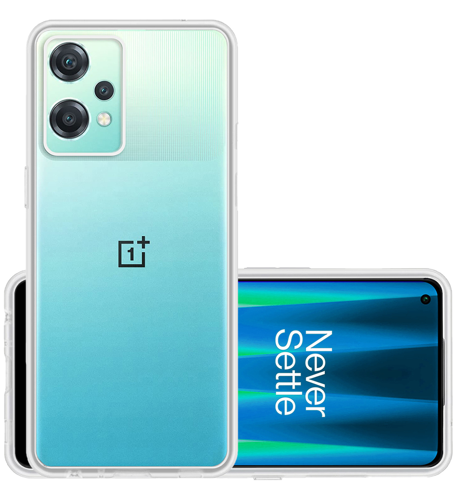 NoXx Hoes Geschikt voor OnePlus Nord CE 2 Lite Hoesje Cover Siliconen Back Case Hoes - Transparant