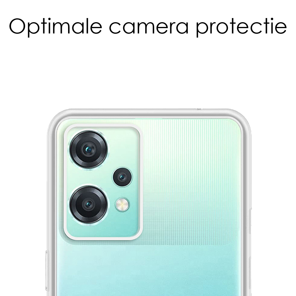 NoXx Hoes Geschikt voor OnePlus Nord CE 2 Lite Hoesje Cover Siliconen Back Case Hoes - Transparant