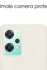 NoXx Hoes Geschikt voor OnePlus Nord CE 2 Lite Hoesje Cover Siliconen Back Case Hoes - Wit - 2x