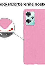 Nomfy Hoesje Geschikt voor OnePlus Nord CE 2 Lite Hoesje Siliconen Cover Case - Hoes Geschikt voor OnePlus Nord CE 2 Lite Hoes Back Case - Lichtroze